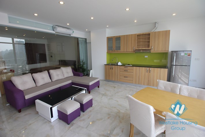 Gorgeous apartment with amazing lake view for rent in Truc Bach, Ba Dinh, Hanoi 
